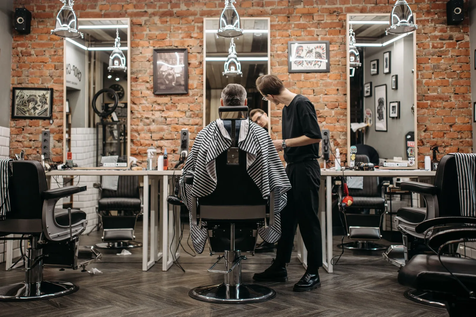 Barbershop chairs