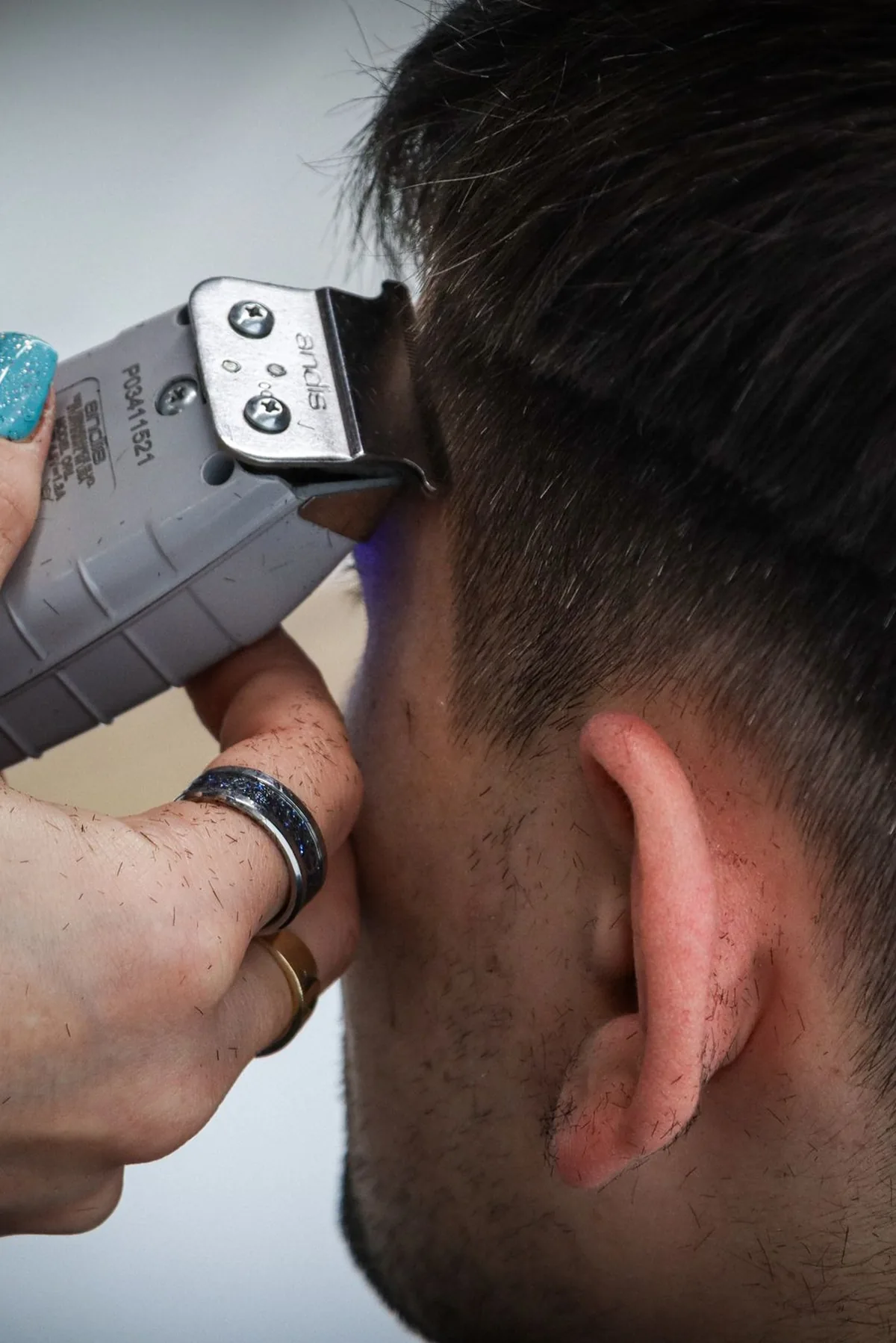 A haircut at the barber